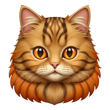 Persian tabby cat sticker
