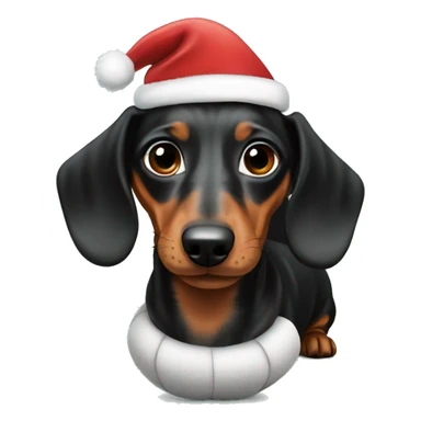 Christmas ball dachshund sticker