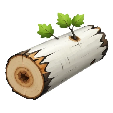 birch log sticker