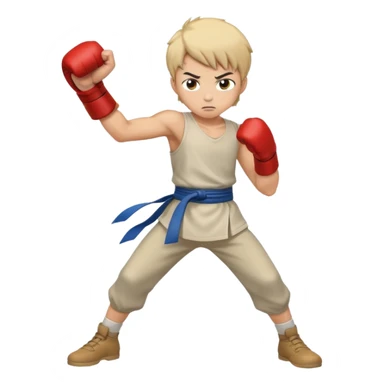 1 vs 100 fight anime Style boy sticker