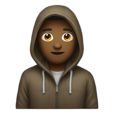 Developer with hoodie and a mac sticker