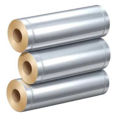  3 silver foil roll pack sticker