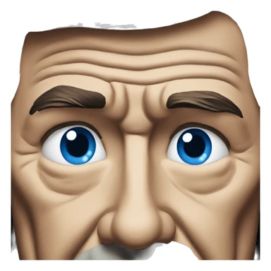 Ronald Reagan is scared blue eyes sticker