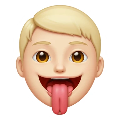  tongue sticking out sticker