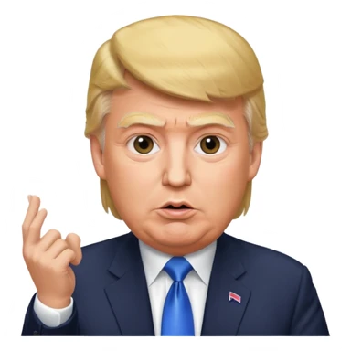 Donald Trump speaking at a rally sticker