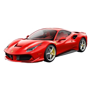 Ferrari 488 GTB - Ferrari (Model Year: 2020) (Iconic colour: Red) sticker