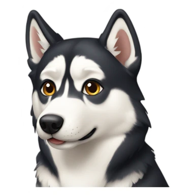 Caramel husky sticker