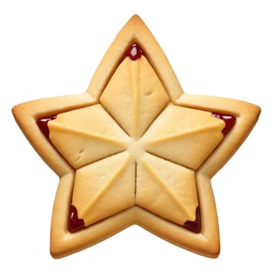 jam-christmas star-shortbread-biscuits sticker