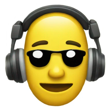 Money with headphones sticker