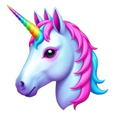 Neon Unicorn sticker