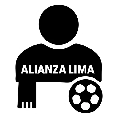 user icon for Alianza Lima fan club, incorporating a soccer element sticker