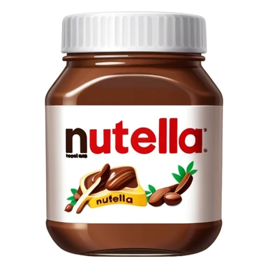 Jar of nutella sticker