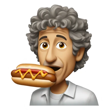 2024 bob dylan eating a chicago style hot dog sticker