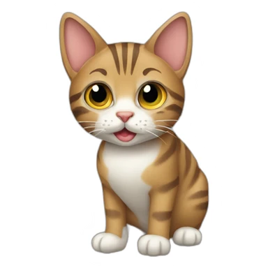 Tabby Cat Full Body sticker