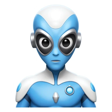 Allien wearing frozone his super suit sticker