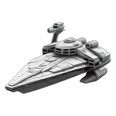 Star wars impérial ship  sticker