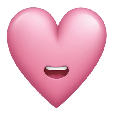 crea un corazón rosa palo  sticker