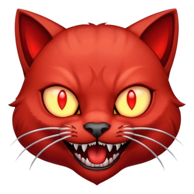  red vampire cat sticker
