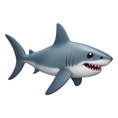Cute tiny shark with stubby legs  sticker