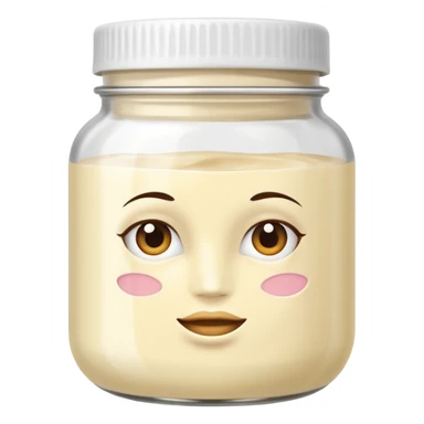hair mask in a jar sticker
