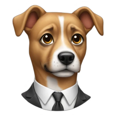 dog-in-a-suit sticker