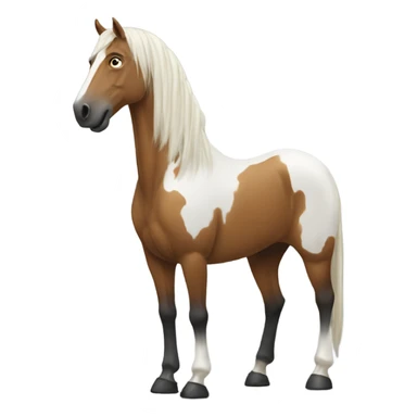 Create a really tall horse sticker