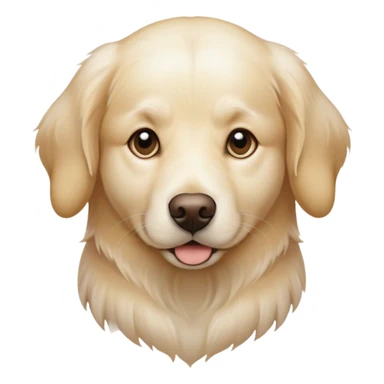 White golden retriever  sticker