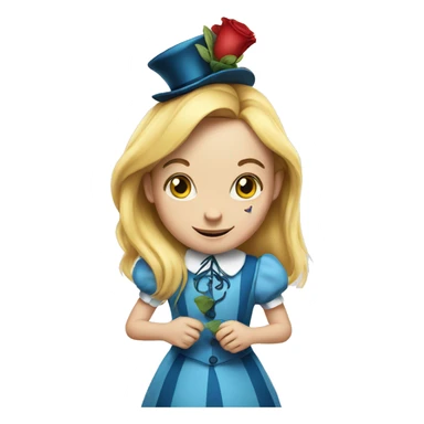 Alice in wonderland sticker