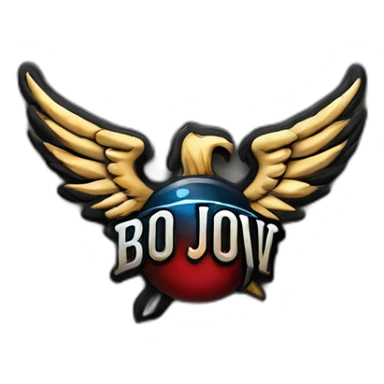 Bon Jovi 1986 band logo sticker