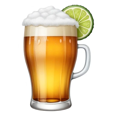 Mexican cerveza with salt rim sticker