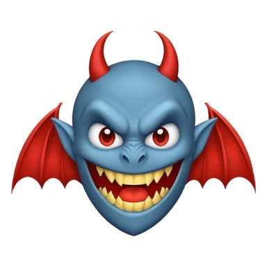 O inima mov,cu trecere spre albastru deschis si coada de drac! sticker