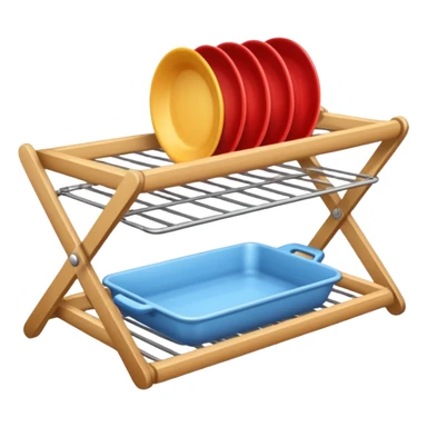 dishes drying rack sticker