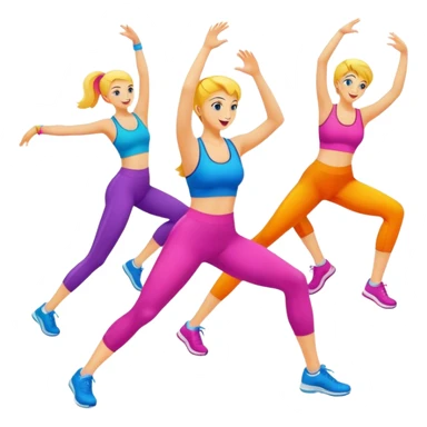 Aerobics vibes sticker