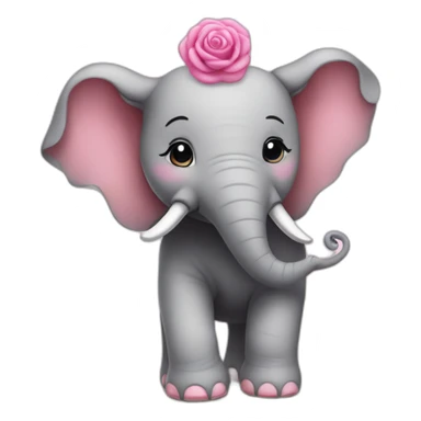Elephant en tutu rose sur chat sticker