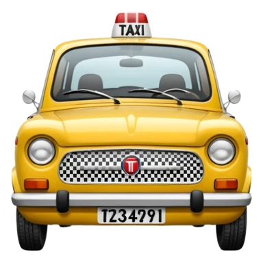 fiat 125p taxi sticker