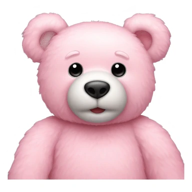 pastel pink teddy bear sticker