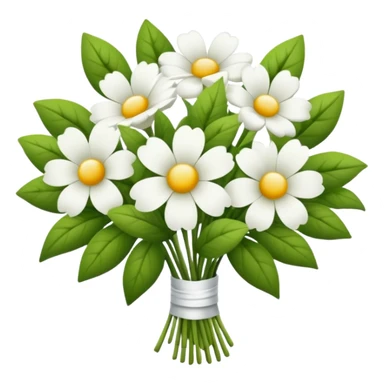 Beautiful white flower bouquet  sticker