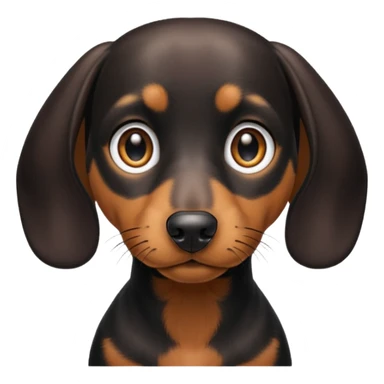 Black and tan dachshund sticker