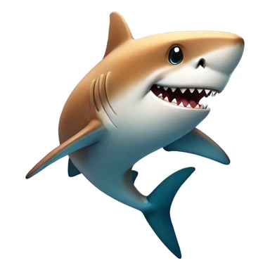 Flamboyant shark excited to see someone sticker