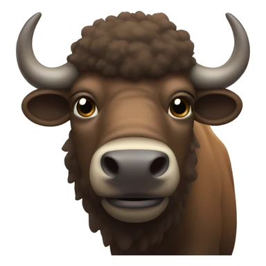 Bison smiling  sticker