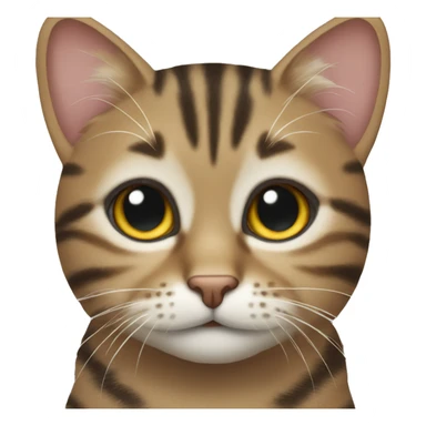 tabby little cat  sticker