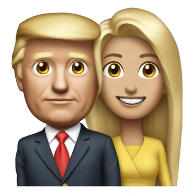 Trump with wife sticker
