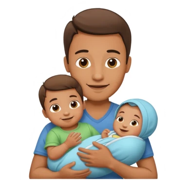 Man holding Baby. sticker