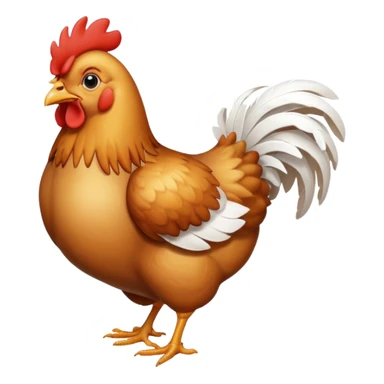 A chicken sticker