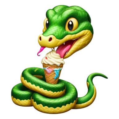 dondurma yiyen yılan sticker