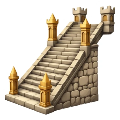 the royal castle stairs sticker