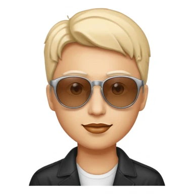 sol radiante con gafas de sol sticker