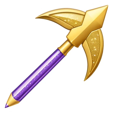 flecha para direita com glitter e roxa > sticker