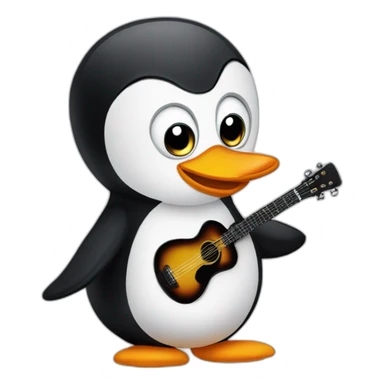 pingüino cantante sticker