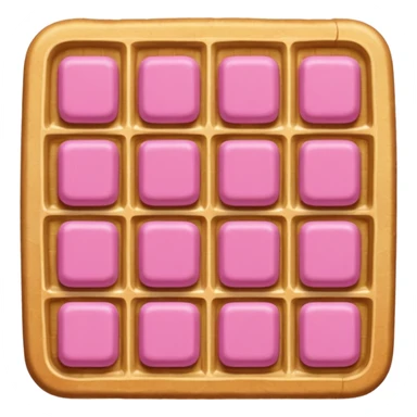 color pink waffle sticker